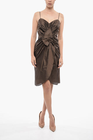MM1 Abito Tulip Drappeggiato con Fiocco