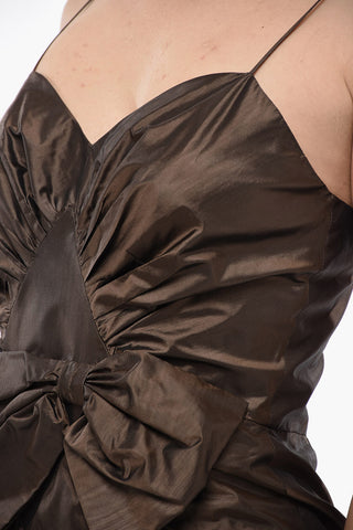 MM1 Abito Tulip Drappeggiato con Fiocco