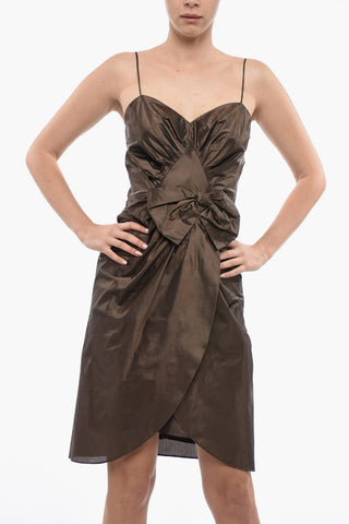 MM1 Abito Tulip Drappeggiato con Fiocco