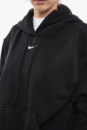 Brushed Cotton-Blend Hoodie with Contrasting Logo