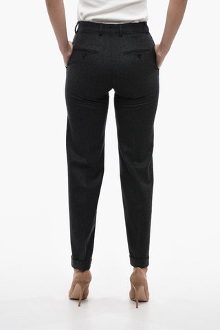 Wool Straight-leg Pants