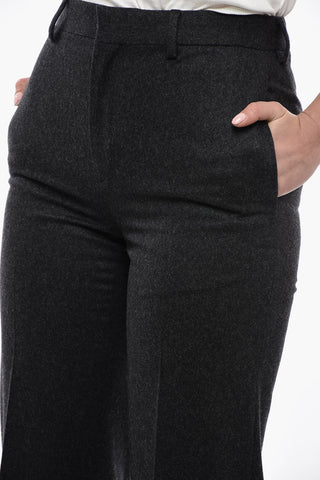 Wool Straight-leg Pants