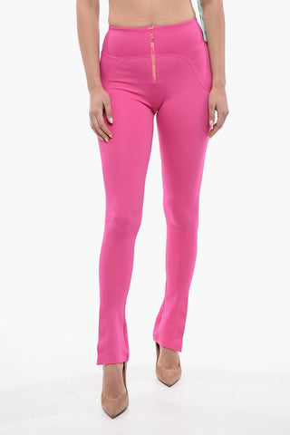 Front Zip SPLIT Flare Fit Leggings