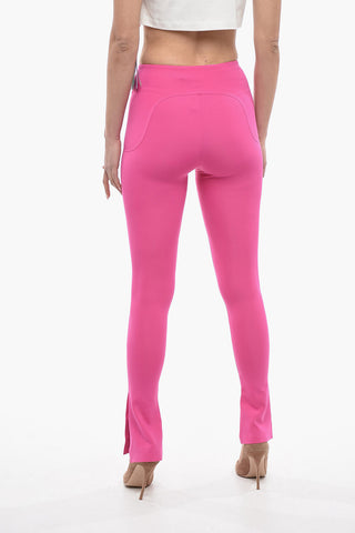 Front Zip SPLIT Flare Fit Leggings