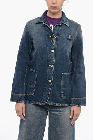 Stone Washed WORKWEAR Denim Blazer