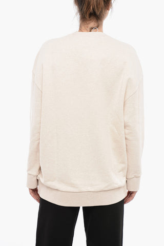Crew Neck THE BIRD CREST Brushed Cotton Sweatshirt