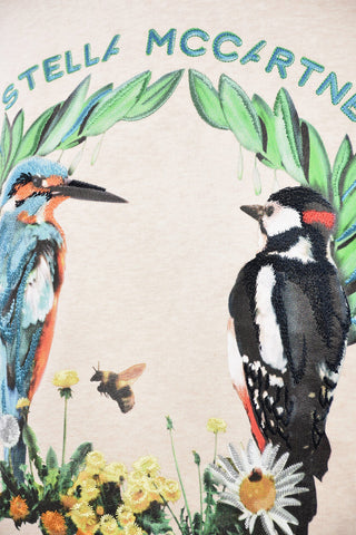 Crew Neck THE BIRD CREST Brushed Cotton Sweatshirt