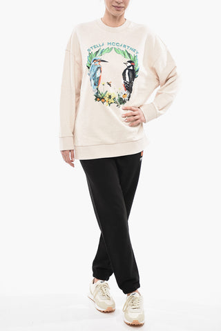 Crew Neck THE BIRD CREST Brushed Cotton Sweatshirt