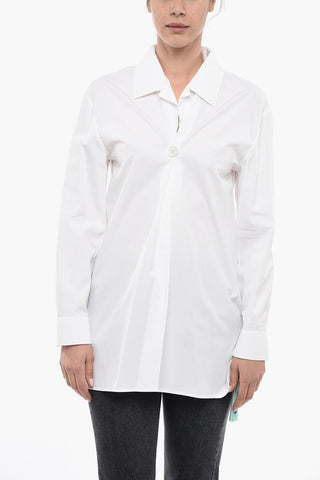 Long Sleeved Shirt With Statement Button