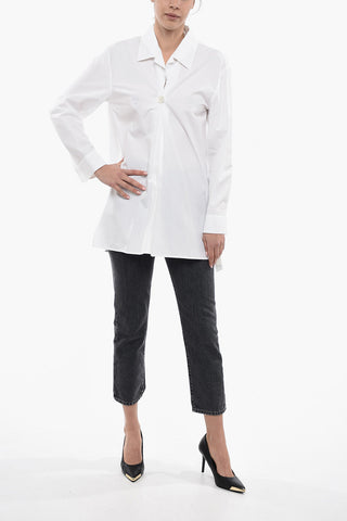Long Sleeved Shirt With Statement Button