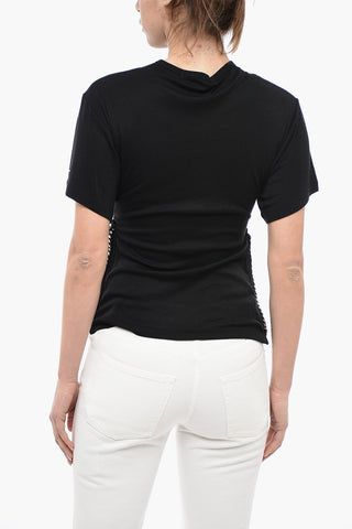 Cotton Blend FALABELLA T-Shirt with Chain Detail