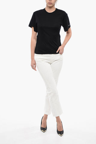Cotton Blend FALABELLA T-Shirt with Chain Detail
