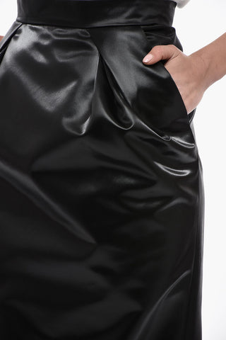 MM1 Draped Pencil Skirt with Rear Slit