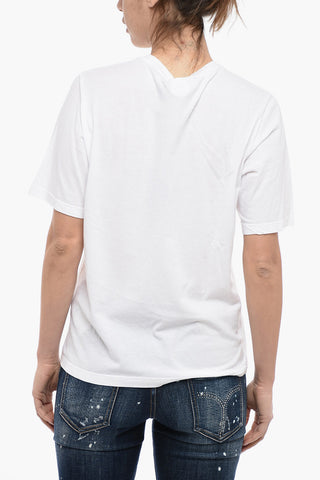 Crew Neck D2 RAINBOW T-Shirt with Print