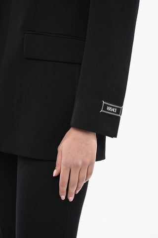 Blazer in Lana Vergine con Tasche ad Aletta