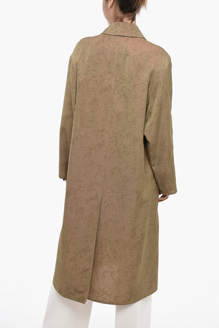 UNISEX MM1 Viscose-blend Trench Coat with Hidden Placket