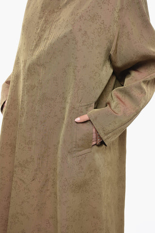 UNISEX MM1 Viscose-blend Trench Coat with Hidden Placket