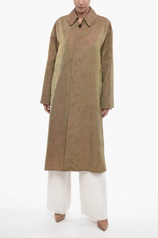 UNISEX MM1 Viscose-blend Trench Coat with Hidden Placket
