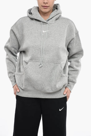 Solid-Color Hoodie with Embroidered Logo