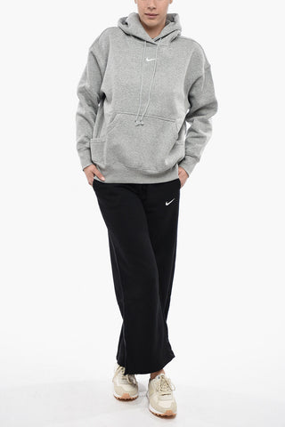 Solid-Color Hoodie with Embroidered Logo