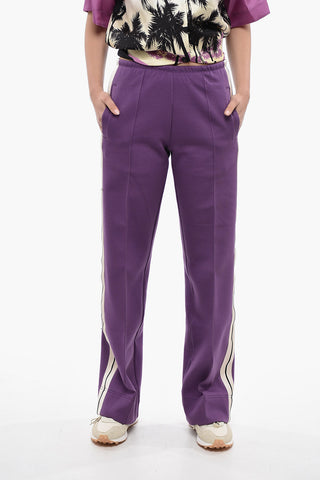 Cropped Track Joggers With Contrasting Bands