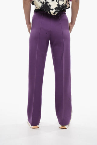 Cropped Track Joggers With Contrasting Bands