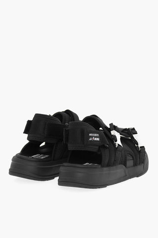 LI-NING Solid Color Double Buckle Sandals with Socks