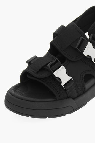 LI-NING Solid Color Double Buckle Sandals with Socks