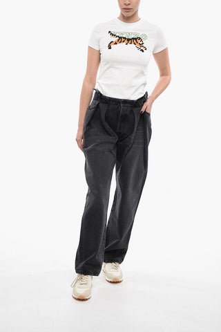 Jeans Wide Fit Con Doppia Pince