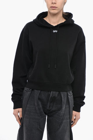 Brushed Cotton Cropped STAMP Hoodie