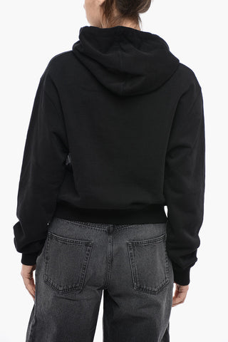 Brushed Cotton Cropped STAMP Hoodie