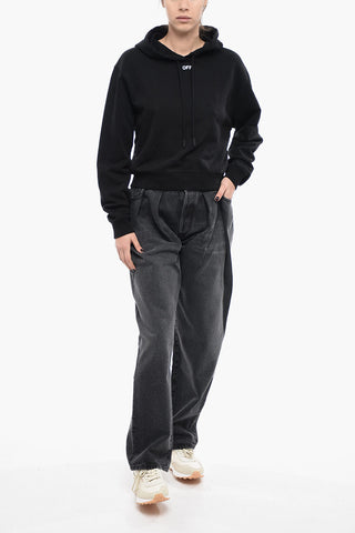Brushed Cotton Cropped STAMP Hoodie