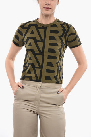 Monogram Cropped Short Sleeved T-shirt