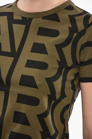 Monogram Cropped Short Sleeved T-shirt