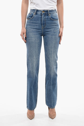 Mid Rise Slim Straight Fit Jeans 20cm