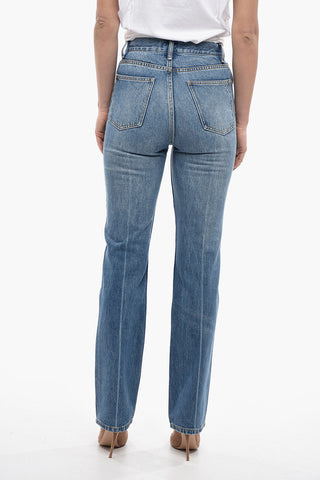 Mid Rise Slim Straight Fit Jeans 20cm