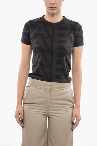 Monogram Cropped Short Sleeved T-shirt