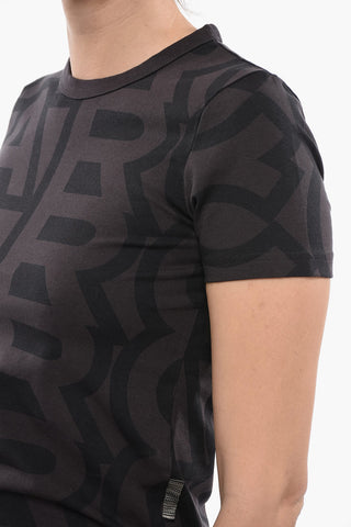 Monogram Cropped Short Sleeved T-shirt