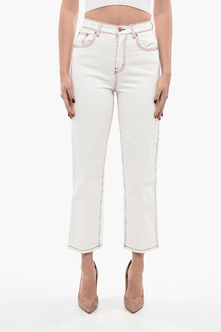 High-rise Straight Fit Jeans 20cm