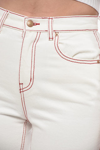 High-rise Straight Fit Jeans 20cm