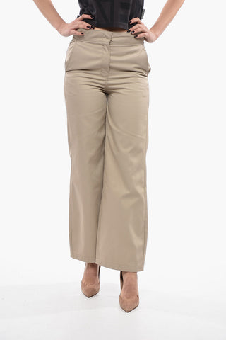 High-Waist Straight-Fit Trousers