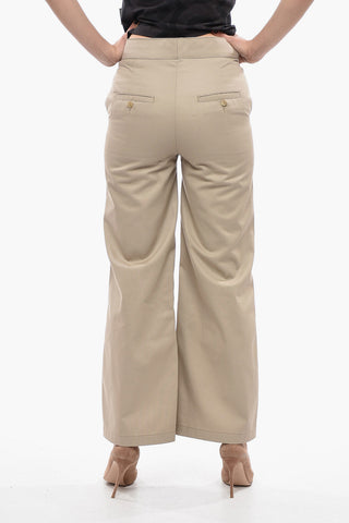 High-Waist Straight-Fit Trousers