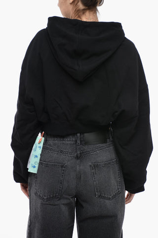 Brushed Cotton Cropped FOR ALL Hoodie