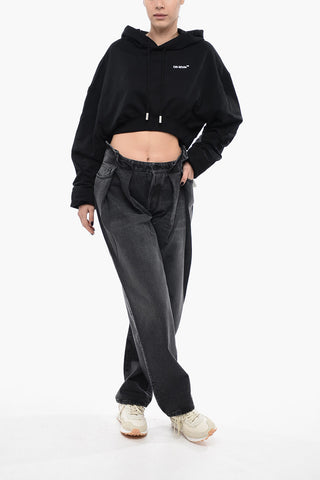 Brushed Cotton Cropped FOR ALL Hoodie