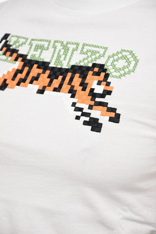 Crew Neck KENZO PIXEL Cotton T-Shirt