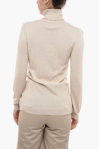 Cotton and Cashmere Turtle-Neck Sweater