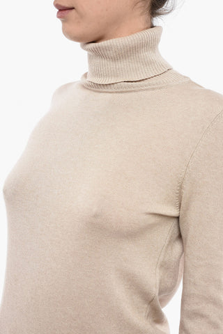 Cotton and Cashmere Turtle-Neck Sweater