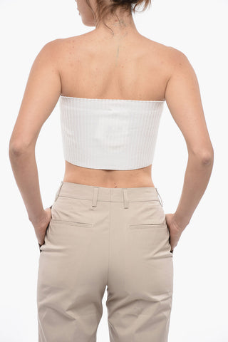 Ribbed Cashmere Blend Tube Top