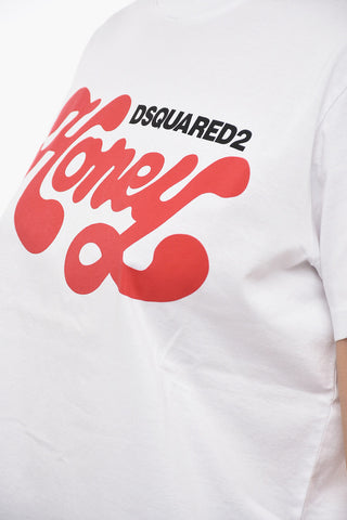 Crew Neck HONEY Printed T-Shirt