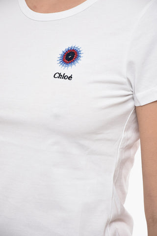 CRAFT T-Shirt Girocollo in Cotone con Ricamo